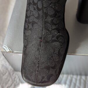 Coach zipper ankle boots